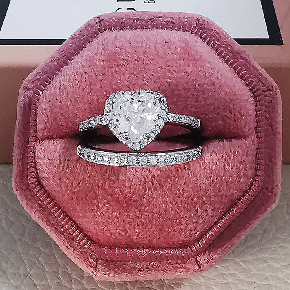 Alice, 925 Sterling Silver Heart Ring