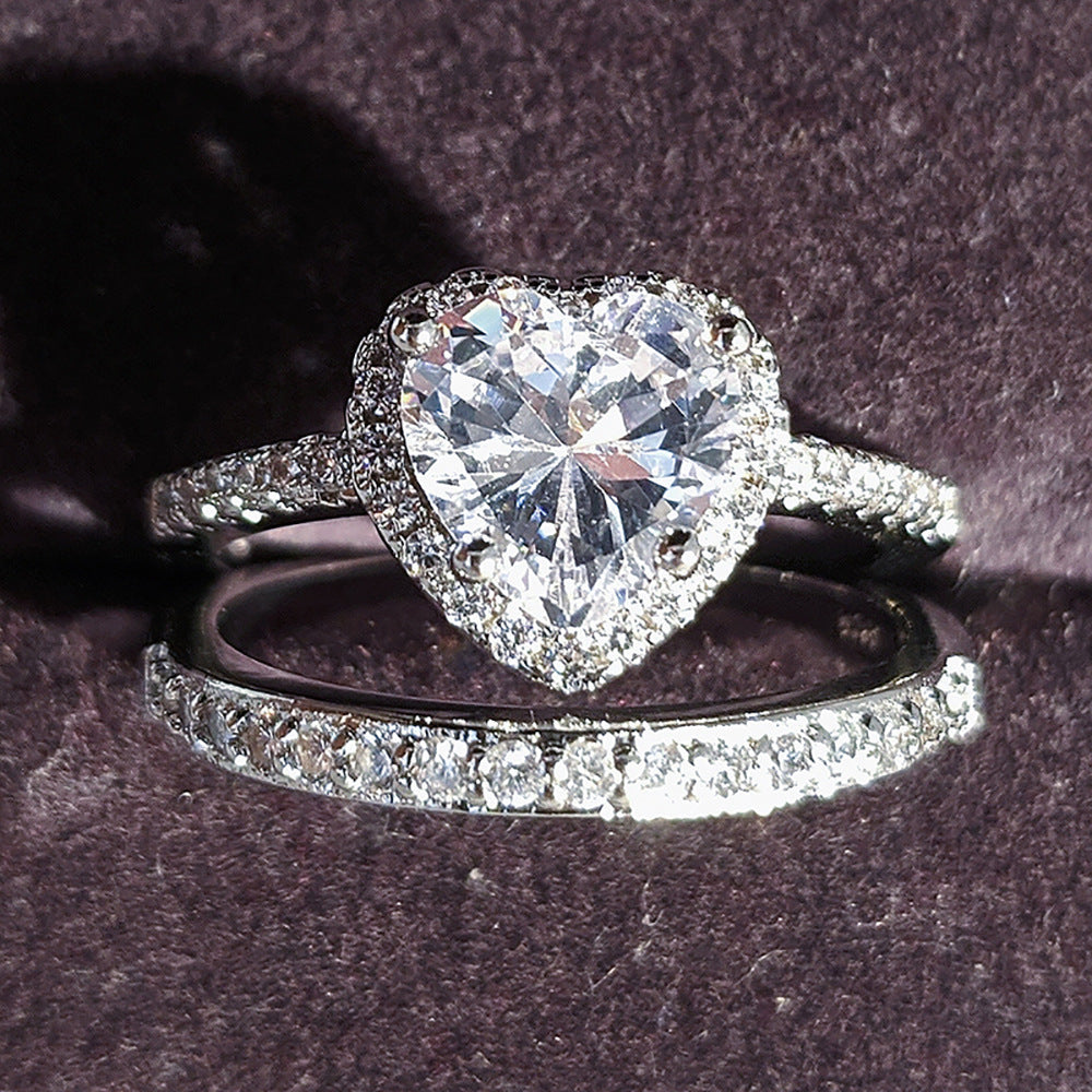 Alice, 925 Sterling Silver Heart Ring