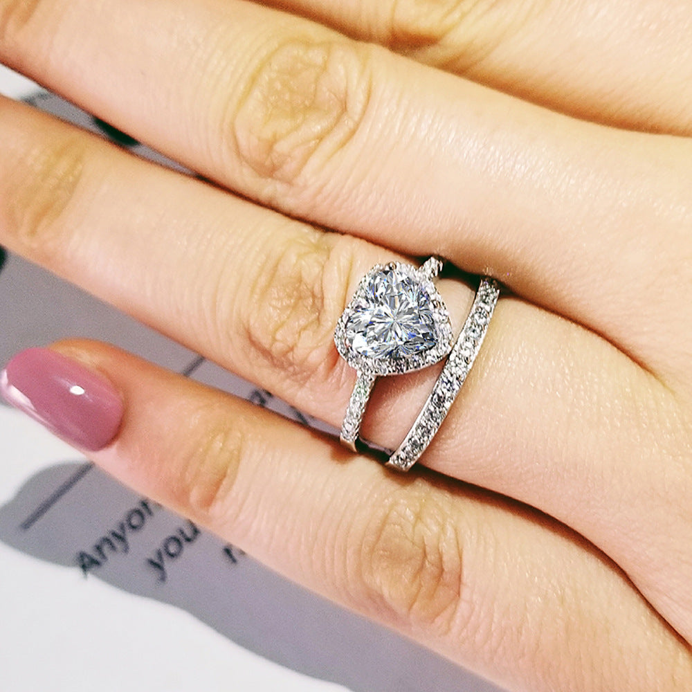 Alice, 925 Sterling Silver Heart Ring