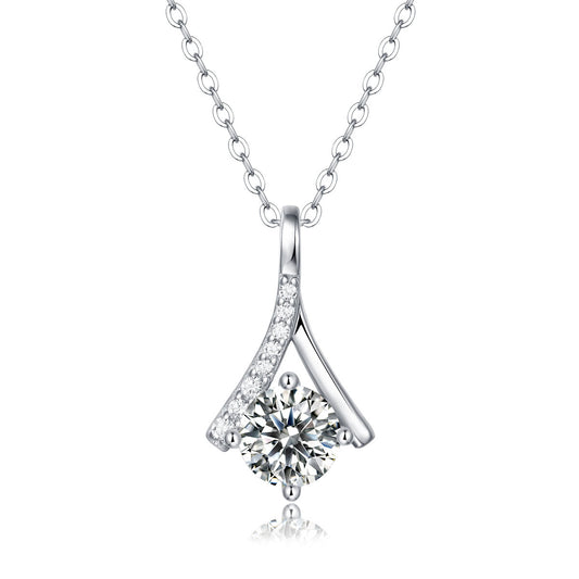 Night in Paris Moissanite 925 Sterling Silver Necklace