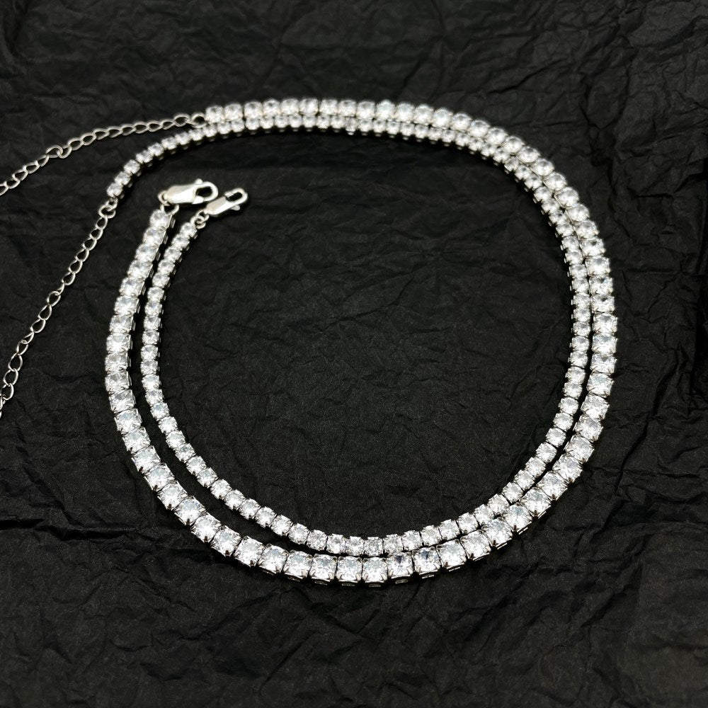 Alison, 925 Sterling Silver Tennis Chain