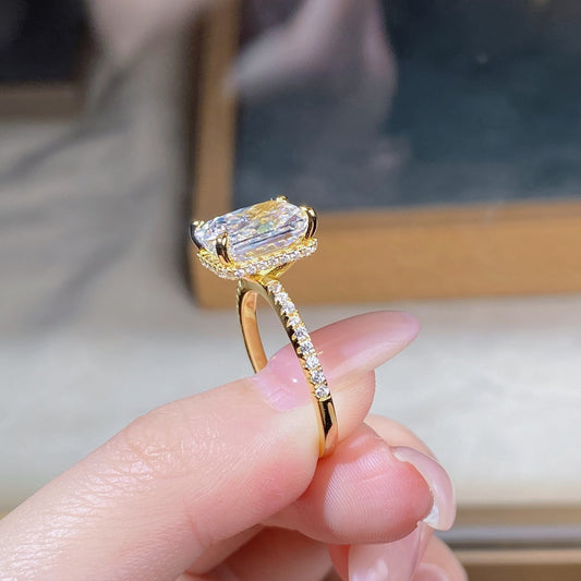 Ariana, Princess Cut 925 Sterling Silver Ring